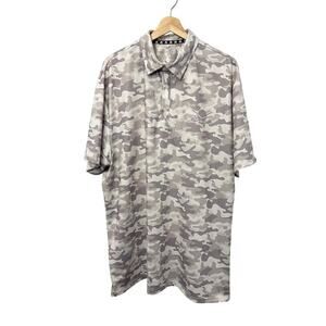 Tattoo Golf Polo Mens 2XL Camo Collection Gray Camouflage Skull Logo Performance